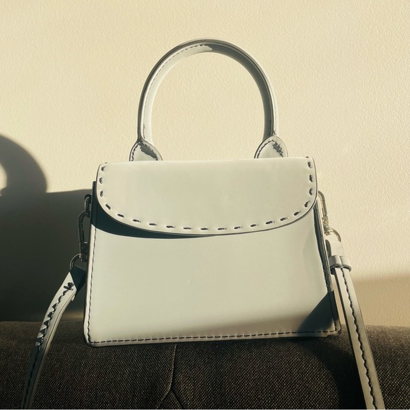 Zara Cartoon-like Stitched Firm Mini Crossbody Neoprene Scuba Purse - Picture 15 of 16